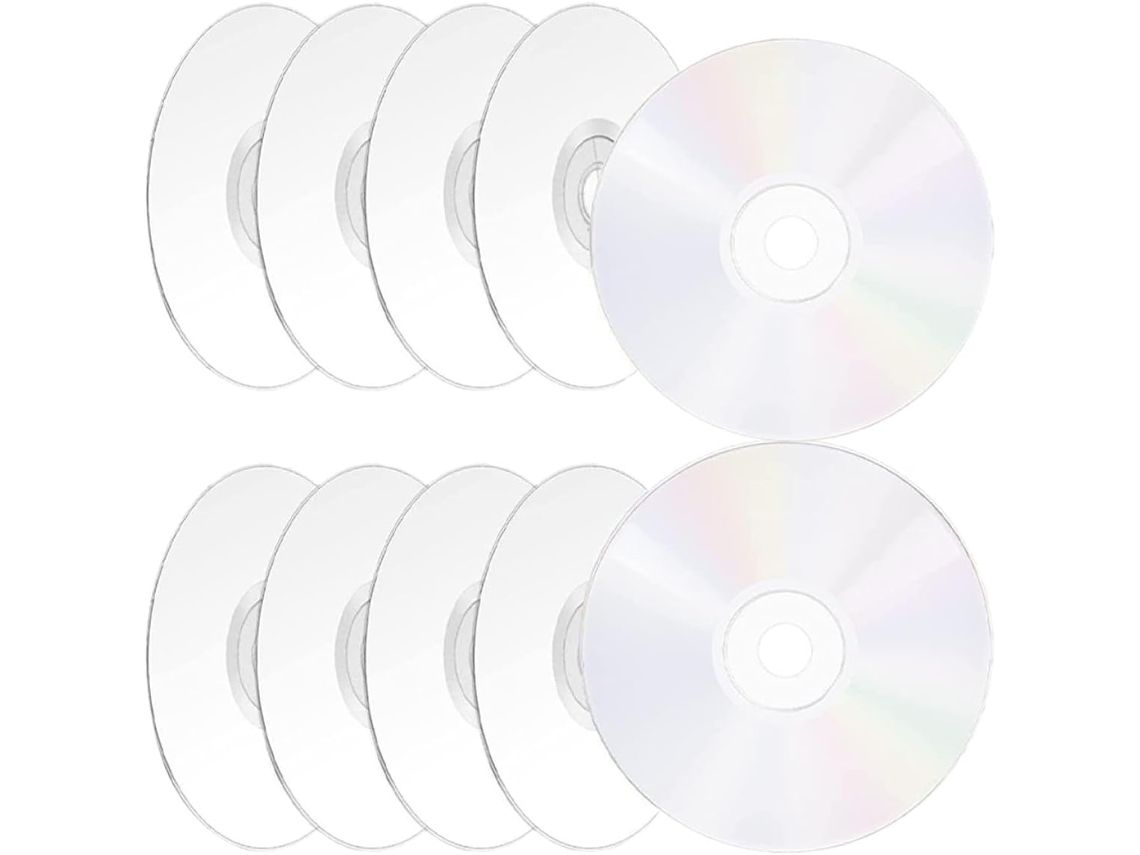 10 Discos Cd Transparentes Hechos Decoración Hogar Pintura Escritura Ideales Dormitorios Eventos Festivos Mano