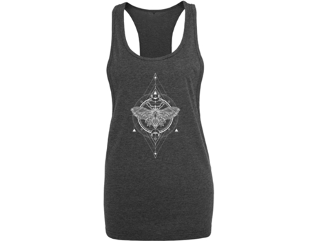 Camiseta de Mujer MISTER TEE Moth Negro (XL)