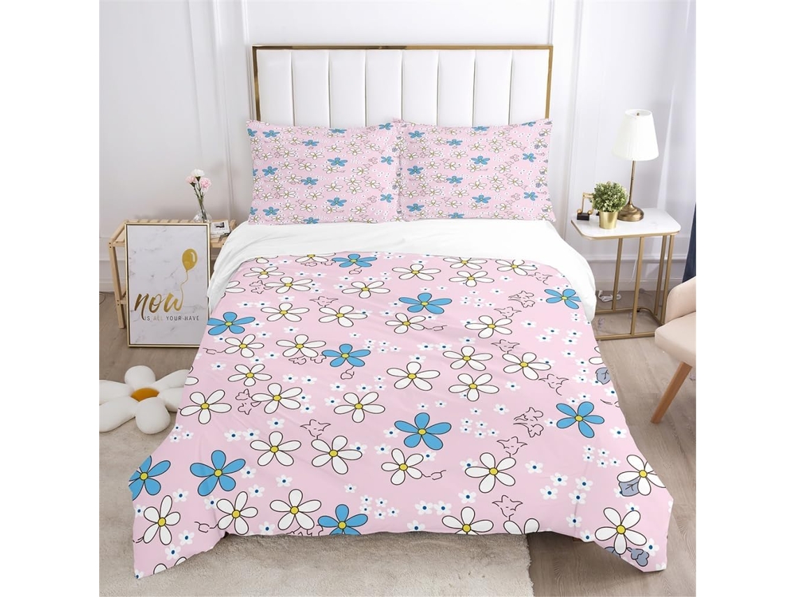 Juego Ropa Cama Estampado Funda Nórdica Almohada Material Microfibra Color Juego Niños Diseño 240 X 260 Cm