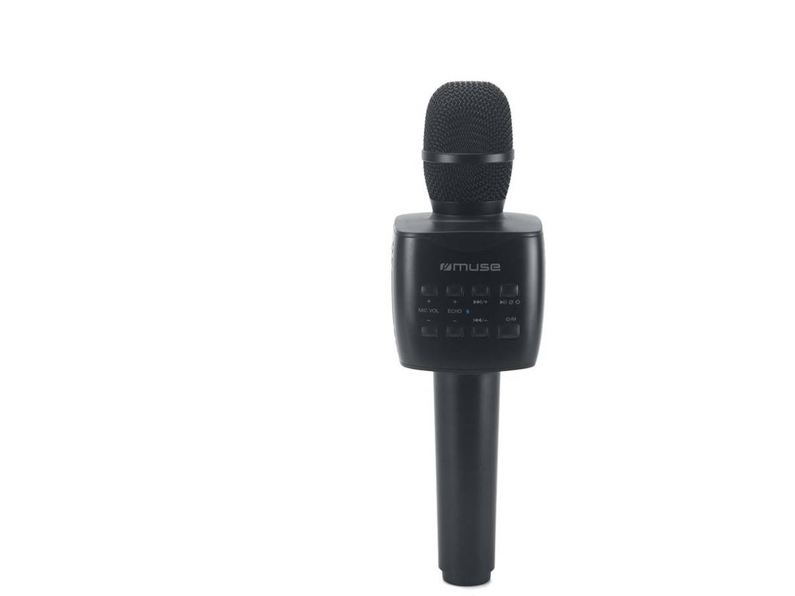 Micrófono de Karaoke Bluetooth M-508 KA (Negro - 5 W - Autonomía: hasta 10 h)