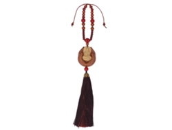 Colgante Budista Para Coche, Madera De Durazno, Escultura Exquisita, Guanyin, Buena Suerte, Riqueza