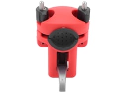 Soporte para cañas de pescar para barco, aluminio rojo