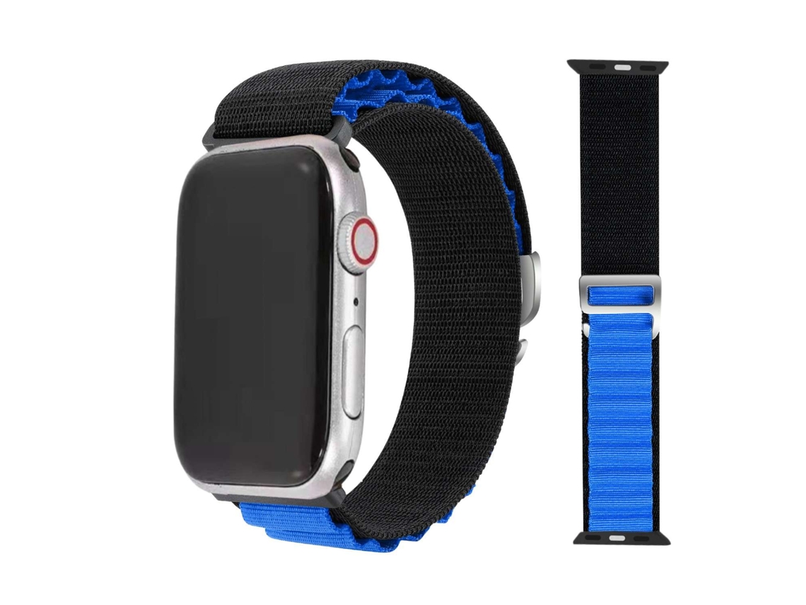 Correa Alpine G-Hook Ajustable Apple Watch Series 6 44Mm Negro y Azul