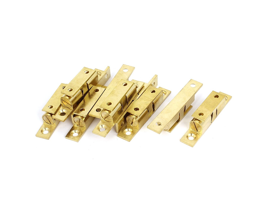 Pestillos Para Puertas De Armarios, Latón, 70 Mm, 10 Unidades