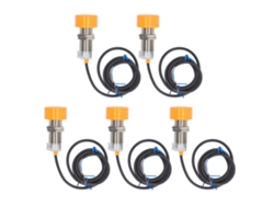 5pcs Sensor De Proximidad Redondo Pnp Normalmente Abierto 6-36vdc Para Detección De Distancia