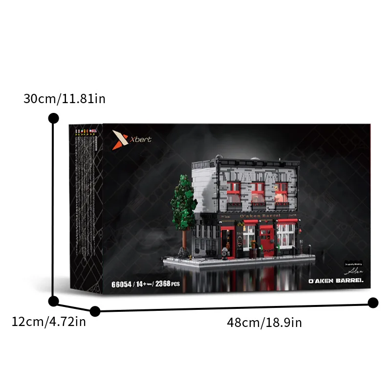 Set De Bloques De Construcción De Bar Retro De 2368 Piezas, Decoración Modular Para Casas Diy