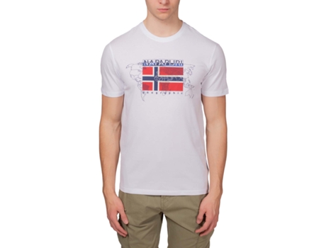 Camiseta de Hombre NAPAPIJRI Blanco (3XL)