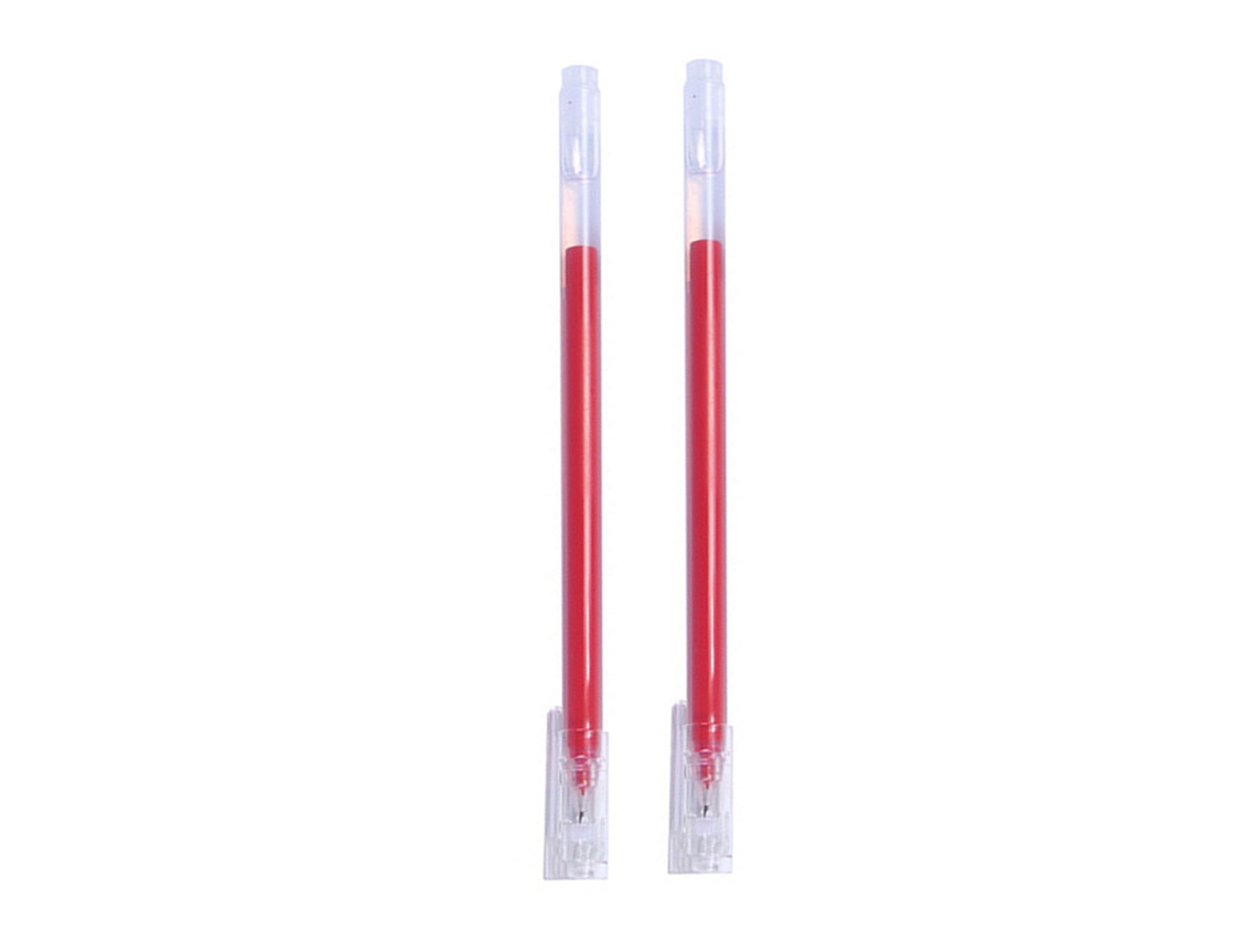 2026-2 Unidades Bolígrafo De Tinta Gel Con Agarre Cómodo Punto Fino Gran Capacidad Para Estudiantes Y Oficina Rojo