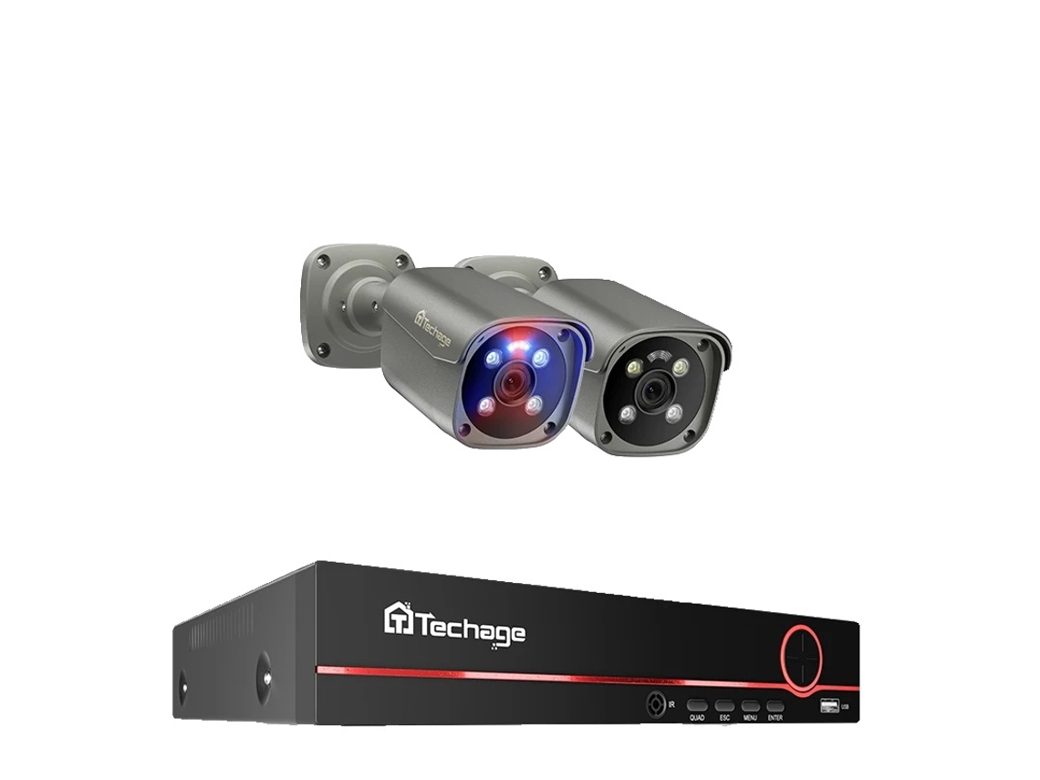Sistema de cámara de seguridad, entrada de video de 8 canales, comunicación de audio bidireccional, cámara de 8 canales y 2 MP, sin OEM