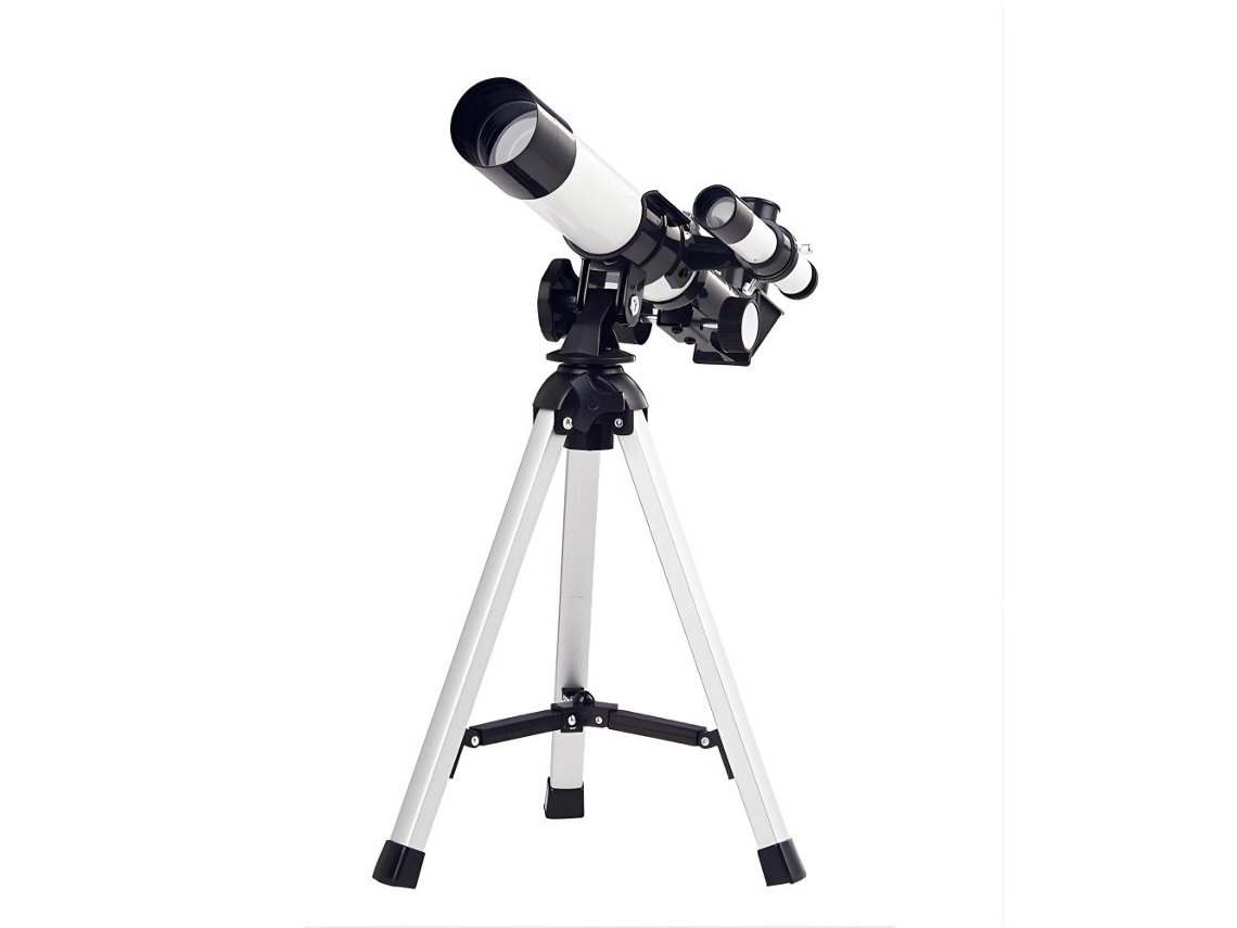Telescopio refractor de alta potencia 40040 con buscador de 40 mm de apertura y 400 mm de distancia focal para observación astronómica y terrestre.