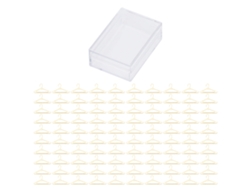 100 Clips De Papel Metálicos Dorados Anti-óxido Antideslizantes Para Clasificación De Archivos Y Oficina