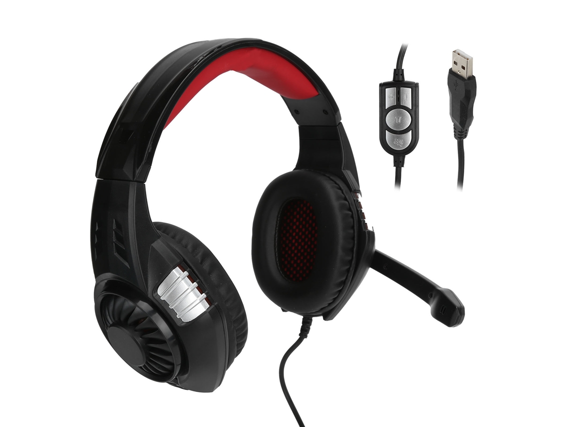 Mali fone de Ouvido Gamer Fio G308 com Microfone e Luz Led, Porta Usb, Som Estéreo Virtual, Confortável para Computador