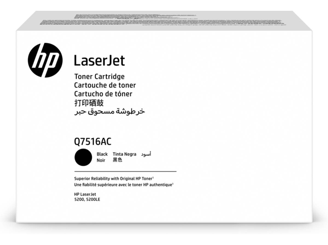 Cartucho de tóner HP Q7516A Negro