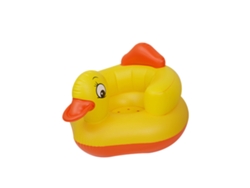 Silla De Baño Inflable Para Niños, Pato Amarillo, Con Música, Pvc, Segura Y Cómoda.