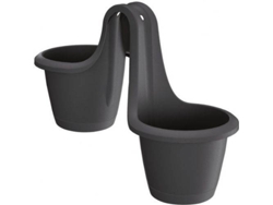 Maceta PROSPERPLAST Respana Twins (Gris)