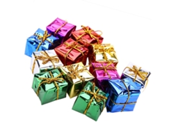 12 Colgantes En Caja De Regalo Para Decorar El Árbol De Navidad, Fiestas Y Navidad.