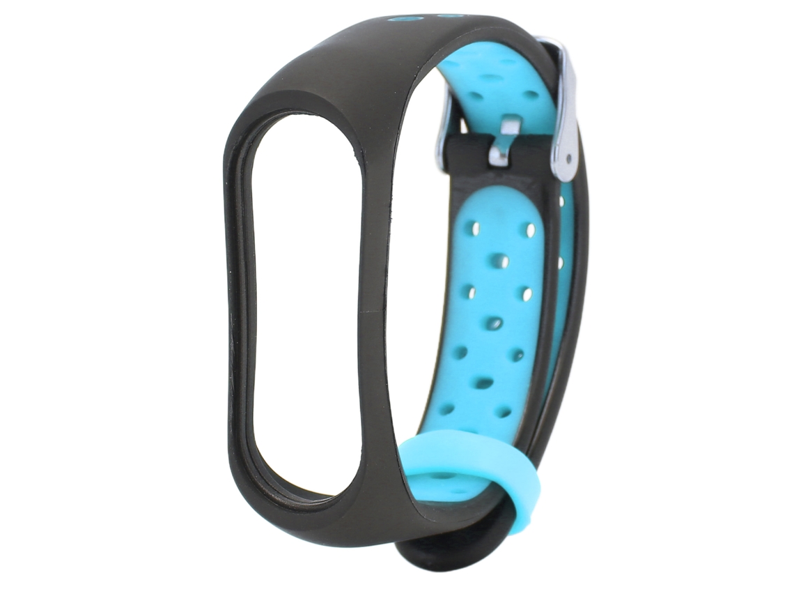 Pulseira Inteligente Para Xiaomi Mi Band 6 5 Nfc Cinto Tpe Anti Perda Bicolor Preto Azul