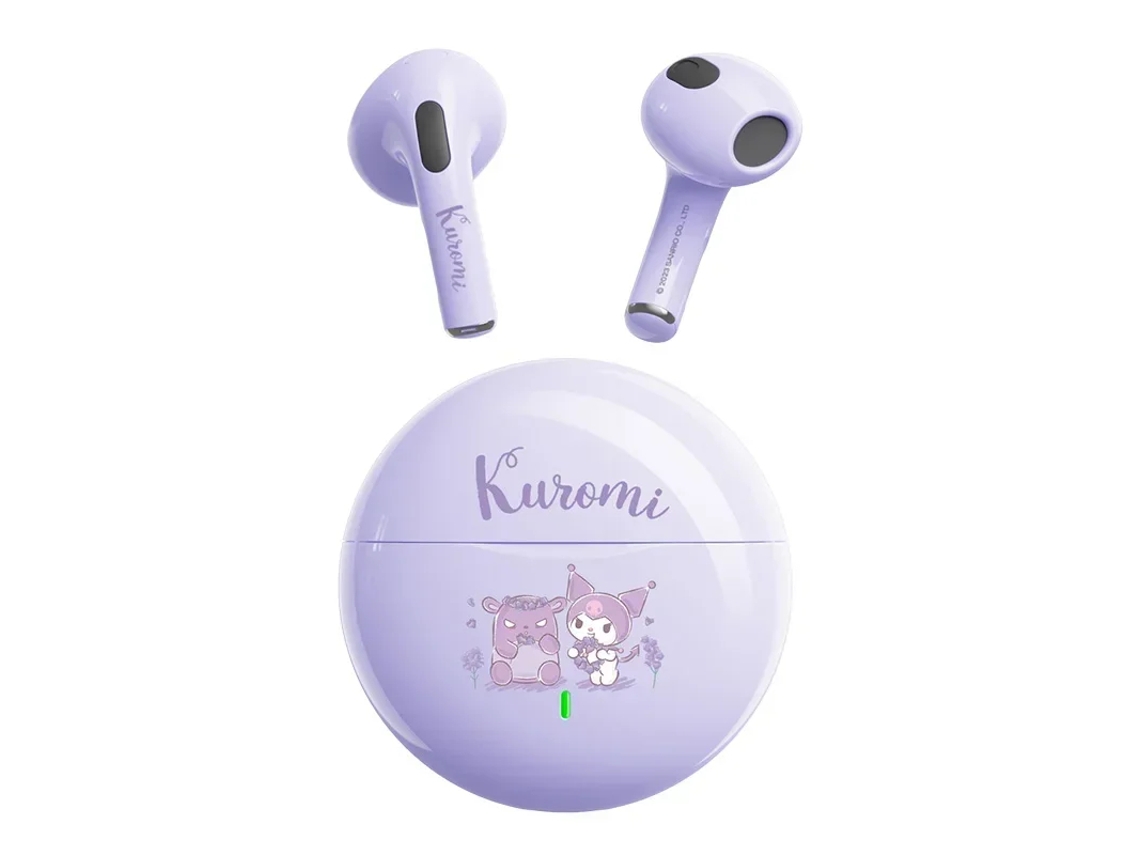 Auriculares Inalámbricos Reducción Ruido Inalámbrica Animados La YIZHOOD Bluetooth Morado