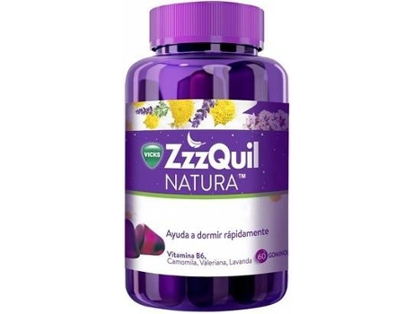 Complemento Alimentar ZZZQUIL Zzzquil Natura Melatonina (60 cubos mastigáveis)