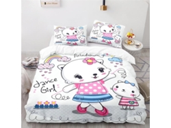 Juego Funda Nórdica Ropa Cama Niños Niñas Almohada 220x240 Cm 140x200 65x65 200x200 240x260
