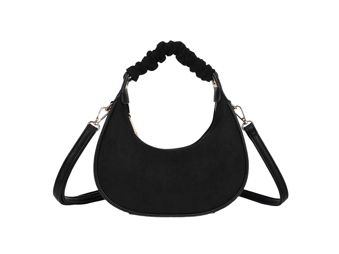 Bolso De Mano Hobo Para Mujer Con Asa Fruncida Refinado Y Bandolera