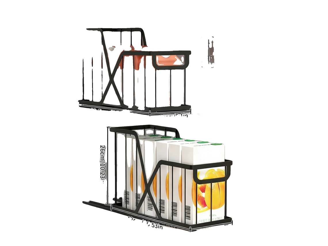 Cesta retráctil, instalación sin taladros, diseño modular, 2 piezas, L