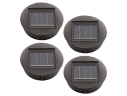 Rebe-4 Piezas De Luces Solares De Reemplazo Con Bombillas Led, Luces Superiores Solares Para Jardín, Impermeables Ip65