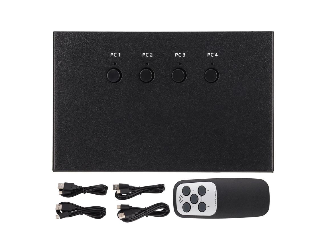 Yncm-switch Kvm Hdmi 4k Hd 4 Entradas 1 Saída