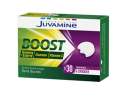 Boost Ginseng Guaraná Vitamina C 30 Comprimidos Masticables JUVAMINE