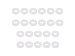 2 x 10 pares de ganchos de silicona antideslizantes para gafas de sol, color blanco Rosewell
