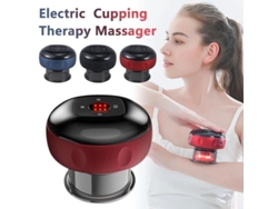 Máquina De Masaje Eléctrica Inteligente Con Ventosas, Terapia De Luz Roja Y Vibración, Recargable Por Usb.