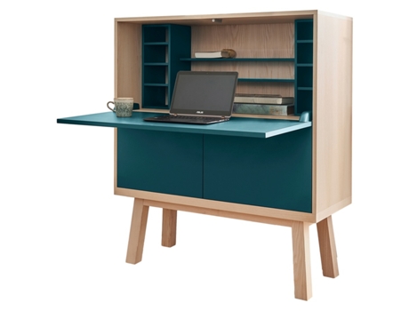 Grande Escritorio MON PETIT MEUBLE FRANÇAIS de Madera Con Almacenamiento 120 cm de Ancho