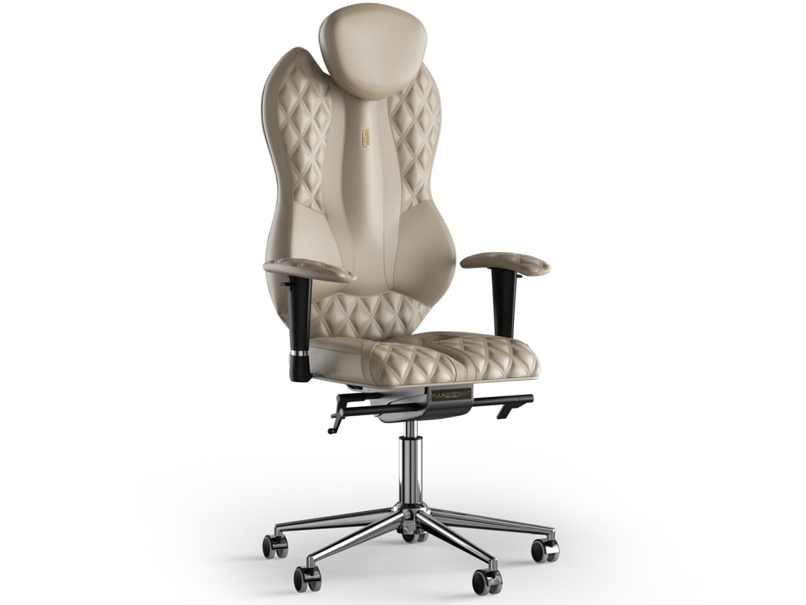 Silla de Oficina KULIK grand Stitching Cuero (Bege -130x50x50cm)