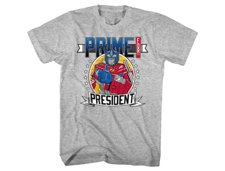 Camiseta ROCKINSTONE de Transformers Prime para presidente (XXXL)