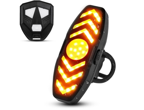 Luz trasera para bicicleta, luz trasera para bicicleta LED potente recargable por USB, luz trasera ultrabrillante para bicicleta deportiva para moc...
