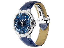 Reloj inteligente con llamadas Bluetooth, monitorización de frecuencia cardíaca y diseño elegante Bestvite (azul)