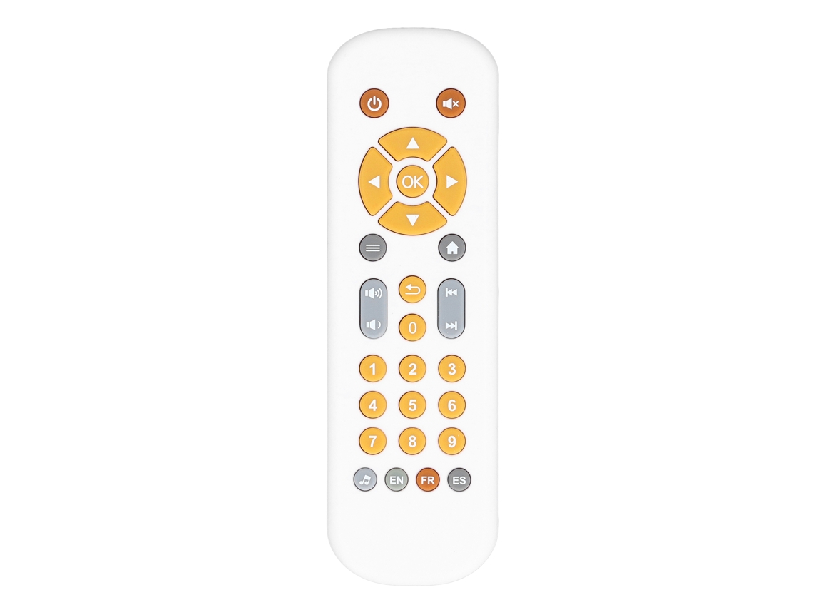 Vlola-juguete Control Remoto Tv Para Bebé Con Música Educativo Seguro Divertido Simulado Blanco