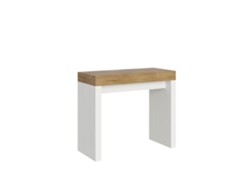 Consolas Roxell Mix Extensible hasta 300 cm ITAMOBY (90 x 40 x 77 cm - Paneles de Melamina - Fresno Blanco-Roble Natural)