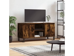 Mueble para TV | Armario para TV | Mueble de TV 104x35x50 cm Fabricado en madera de roble ahumado
