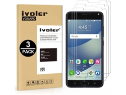 3x Protector Cristal Templado Asus Zenfone 4 MAX ZC554KL HONGWE.