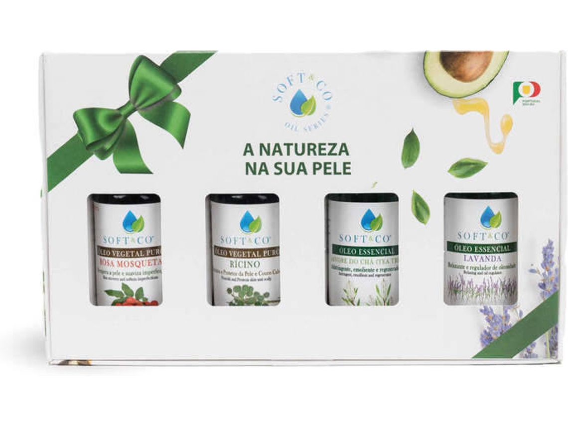 Cofre Aceites Vegetales e Esenciales SOFT&CO (4 x 40 ml)