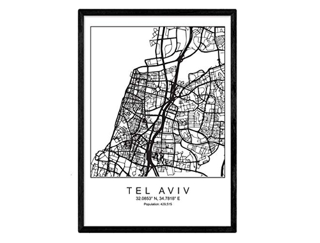 Lámina NACNIC Mapa Tel aviv (A3)