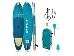 Tabla de SUP inflable Wattsup Marlin 12'5 - 378x86x15cm Dropstitch - Incluye remo, correa, bomba y bolsa de transporte