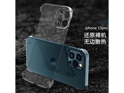 (iphone 15 Transparente) Funda Transparente De Policarbonato Sin Marco Para Iphone 12 Mini De Apple Con Orificio Fino