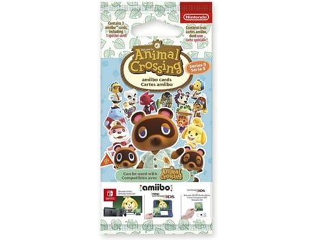 Juego Pack 3 Tarjetas Amiibo Animal Crossing Series 5
