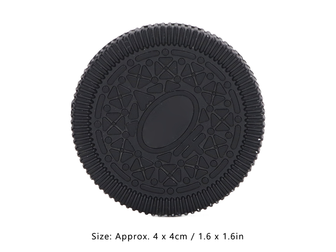 Moeda Hápica De Metal Para Alivio De Estresse Slider Fingertip Clicker Brinquedo Tdah Preto