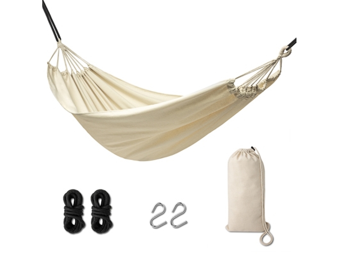 Hamaca de jardín boho 200cm crudo PRICENET