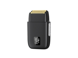 Afeitadora eléctrica 3 velocidades Cuchillas flotantes dobles Húmedo y seco Pantalla LED USB Negro Yemaesre