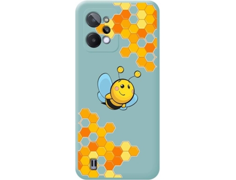 Carcasa para Realme C31 TUMUNDOSMARTPHONE Silicona Líquida Dibujos Azul