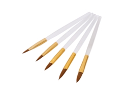 5pcs/set Pincel Caneta Uv Para Pintura De Unhas Dicas Falsas Pó Acrílico Gel Desenho Ferramenta 3d